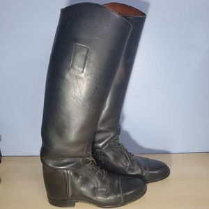 Vintage Leather HorseRiding Boots English Made Ladies UK 5.5  Leather